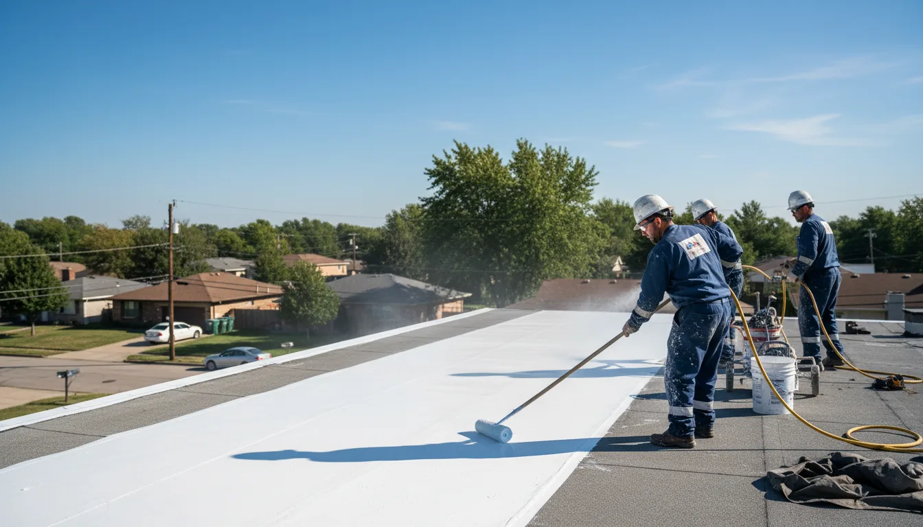Commercial roof coating in Stoneham, ME near me